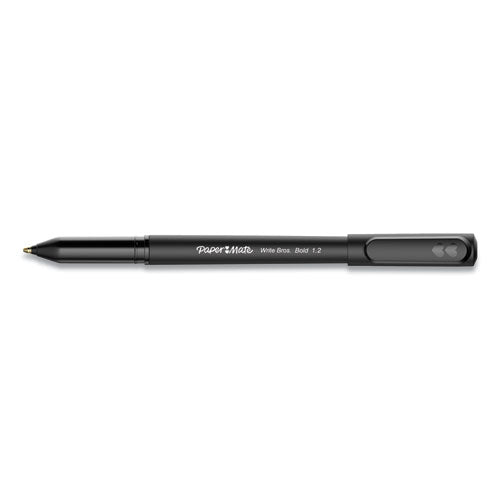 Paper Mate® Write Bros. Ballpoint Pen, Stick, Bold 1.2 Mm, Black Ink, Black Barrel, Dozen freeshipping - TVN Wholesale