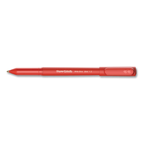 Paper Mate® Write Bros. Ballpoint Pen, Stick, Bold 1.2 Mm, Red Ink, Red Barrel, Dozen freeshipping - TVN Wholesale