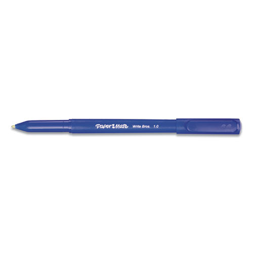Paper Mate® Write Bros. Ballpoint Pen, Stick, Medium 1 Mm, Blue Ink, Blue Barrel, Dozen freeshipping - TVN Wholesale