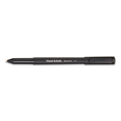 Paper Mate® Write Bros. Ballpoint Pen, Stick, Medium 1 Mm, Black Ink, Black Barrel, Dozen freeshipping - TVN Wholesale