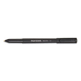 Write Bros. Ballpoint Pen, Stick, Medium 1 Mm, Black Ink, Black Barrel, Dozen
