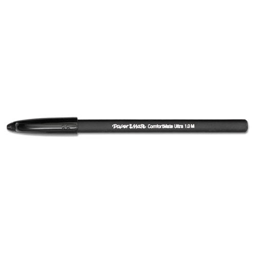 Paper Mate® Comfortmate Ultra Ballpoint Pen, Stick, Medium 1 Mm, Black Ink, Black Barrel, Dozen freeshipping - TVN Wholesale