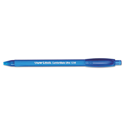 Paper Mate® Comfortmate Ultra Ballpoint Pen, Retractable, Medium 1 Mm, Blue Ink, Blue Barrel, Dozen freeshipping - TVN Wholesale