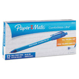 Paper Mate® Comfortmate Ultra Ballpoint Pen, Retractable, Fine 0.8 Mm, Blue Ink, Blue Barrel, Dozen freeshipping - TVN Wholesale