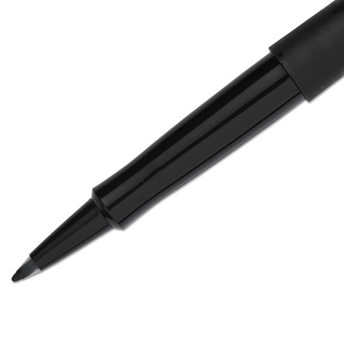 Paper Mate® Point Guard Flair Felt Tip Porous Point Pen, Stick, Medium 0.7 Mm, Black Ink, Black Barrel, Dozen freeshipping - TVN Wholesale