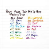 Paper Mate® Point Guard Flair Felt Tip Porous Point Pen, Stick, Medium 0.7 Mm, Black Ink, Black Barrel, Dozen freeshipping - TVN Wholesale