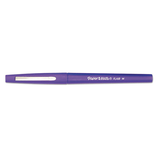 Paper Mate® Point Guard Flair Felt Tip Porous Point Pen, Stick, Medium 0.7 Mm, Purple Ink, Purple Barrel, Dozen freeshipping - TVN Wholesale
