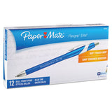 Paper Mate® Flexgrip Elite Ballpoint Pen, Retractable, Medium 1 Mm, Blue Ink, Blue Barrel, Dozen freeshipping - TVN Wholesale
