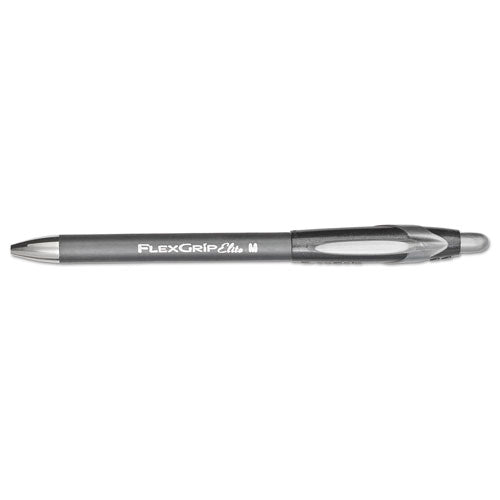Paper Mate® Flexgrip Elite Ballpoint Pen, Retractable, Fine 0.8 Mm, Black Ink, Black Barrel, Dozen freeshipping - TVN Wholesale