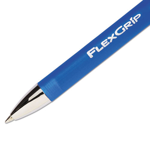 Paper Mate® Flexgrip Elite Ballpoint Pen, Retractable, Fine 0.8 Mm, Blue Ink, Blue Barrel, Dozen freeshipping - TVN Wholesale