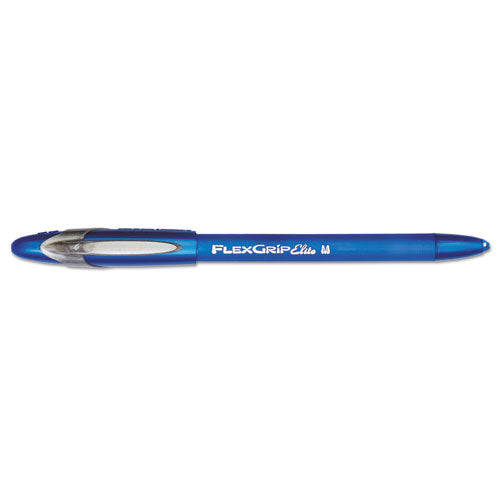 Paper Mate® Flexgrip Elite Ballpoint Pen, Stick, Medium 1 Mm, Blue Ink, Blue Barrel, Dozen freeshipping - TVN Wholesale