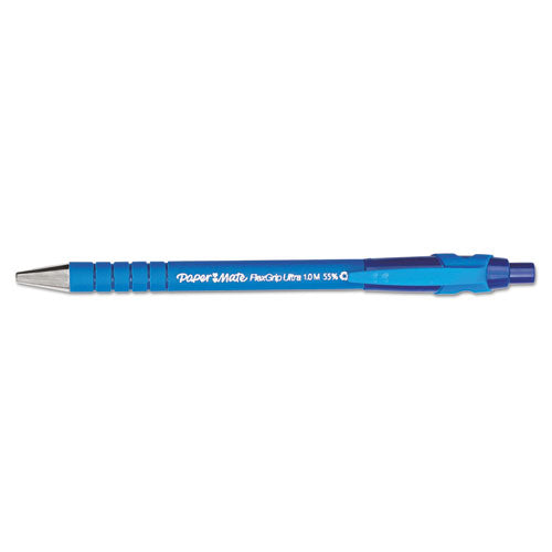 Paper Mate® Flexgrip Ultra Ballpoint Pen, Retractable, Medium 1 Mm, Blue Ink, Blue Barrel, Dozen freeshipping - TVN Wholesale