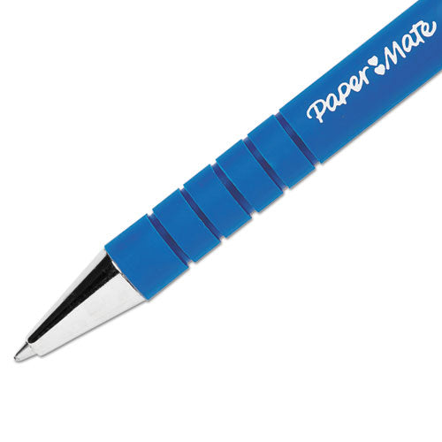 Paper Mate® Flexgrip Ultra Ballpoint Pen, Retractable, Fine 0.8 Mm, Blue Ink, Black-blue Barrel, Dozen freeshipping - TVN Wholesale