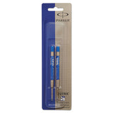 Refill For Parker Retractable Gel Ink Roller Ball Pens, Medium Conical Tip, Blue Ink, 2-pack