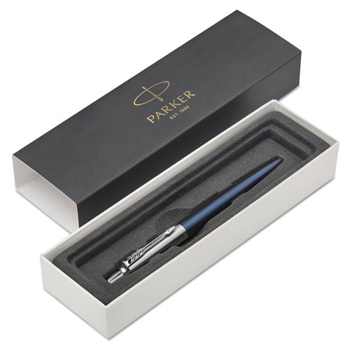 Parker® Jotter Ballpoint Pen, Retractable, Medium 1 Mm, Blue Ink, Royal Blue-chrome Barrel freeshipping - TVN Wholesale