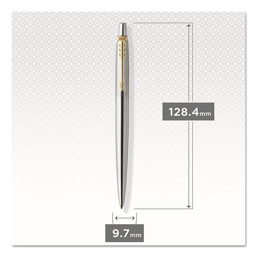 Parker® Jotter Gel Pen, Retractable, Medium 0.7 Mm, Black Ink, Stainless Steel Barrel freeshipping - TVN Wholesale