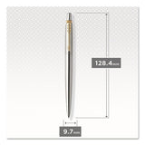 Parker® Jotter Gel Pen, Retractable, Medium 0.7 Mm, Black Ink, Stainless Steel Barrel freeshipping - TVN Wholesale