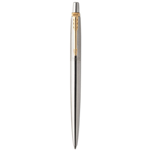 Parker® Jotter Gel Pen, Retractable, Medium 0.7 Mm, Black Ink, Stainless Steel Barrel freeshipping - TVN Wholesale