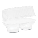 Pactiv Evergreen Clearview Bakery Cupcake Container, 2-compartment, 6.75 X 4 X 4, Clear, 100-carton freeshipping - TVN Wholesale