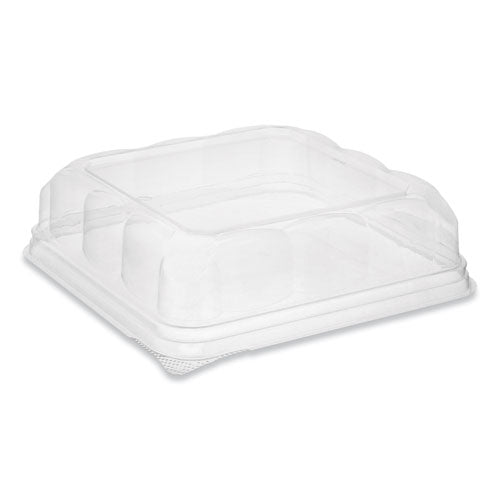 Pactiv Evergreen Recycled Plastic Square Dome Lid, 7.5 X 7.5 X 2.02, Clear, 195-carton freeshipping - TVN Wholesale