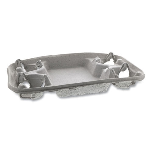 Pactiv Evergreen Earthchoice Four-cup Carrier With Food Tray, 8 Oz To 32 Oz, Four Cups, Natural, 300-carton freeshipping - TVN Wholesale