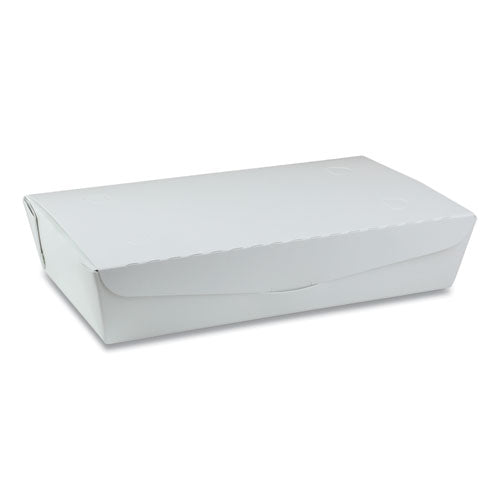 Pactiv Evergreen Earthchoice Onebox Paper Box, 55 Oz, 9 X 4.85 X 2, White, 100-carton freeshipping - TVN Wholesale