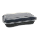 Pactiv Evergreen Earthchoice Versa2go Microwaveable Containers, 27 Oz, 8.4 X 5.6 X 1.4, Black-clear, 150-carton freeshipping - TVN Wholesale