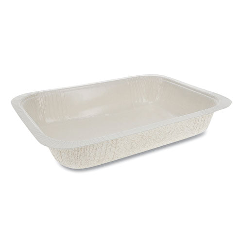 Pactiv Evergreen Pressware Paperboard Trays, 16.5" Diameter X 0.63"h, White-brown Specs, 150-carton freeshipping - TVN Wholesale