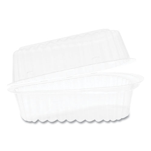 Pactiv Evergreen Hinged Lid Container, 6" Pie Wedge, 4.5 X 4.5 X 2.5, Clear, 510-carton freeshipping - TVN Wholesale