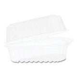 Pactiv Evergreen Hinged Lid Container, 6" Pie Wedge, 4.5 X 4.5 X 2.5, Clear, 510-carton freeshipping - TVN Wholesale