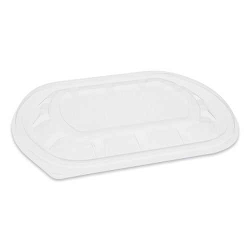 Pactiv Evergreen Clearview Mealmaster Lids With Fog Gard Coating, Medium Flat Lid, 8.13 X 6.5 X 0.38, Clear, 252-carton freeshipping - TVN Wholesale