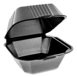 Smartlock Foam Hinged Containers, Sandwich, 5.75 X 5.75 X 3.25, Black, 504-carton