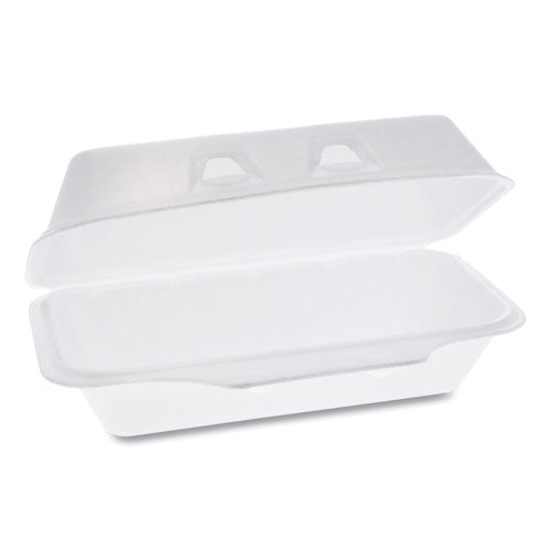 Pactiv Evergreen Smartlock Foam Hinged Containers, Medium, 8.75 X 4.5 X 3.13, White, 440-carton freeshipping - TVN Wholesale