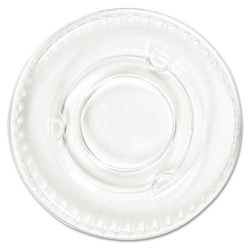 Pactiv Evergreen Crystal-clear Portion Cup Lids, Fits 1.5 Oz To 2.5 Oz Cups, Clear, 100-pack, 24 Packs-carton freeshipping - TVN Wholesale