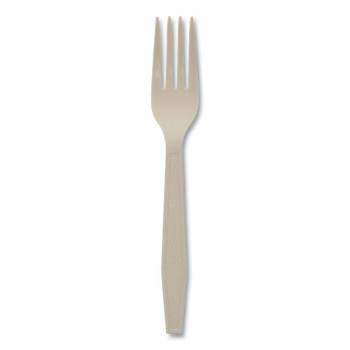 Pactiv Evergreen Earthchoice Psm Cutlery, Heavyweight, Fork, 6.88", Tan, 1,000-carton freeshipping - TVN Wholesale