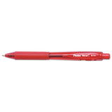 Wow! Ballpoint Pen, Retractable, Medium 1 Mm, Red Ink, Red Barrel, Dozen