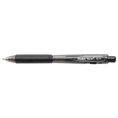 Pentel® Wow! Ballpoint Pen, Retractable, Medium 1 Mm, Blue Ink, Blue Barrel, Dozen freeshipping - TVN Wholesale
