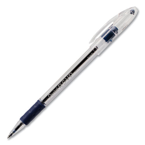Pentel® R.s.v.p. Ballpoint Pen, Stick, Fine 0.7 Mm, Blue Ink, Clear-blue Barrel, Dozen freeshipping - TVN Wholesale