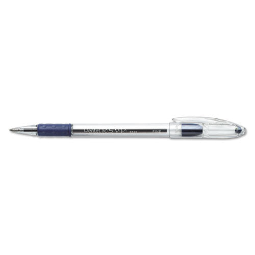Pentel® R.s.v.p. Ballpoint Pen, Stick, Fine 0.7 Mm, Blue Ink, Clear-blue Barrel, Dozen freeshipping - TVN Wholesale