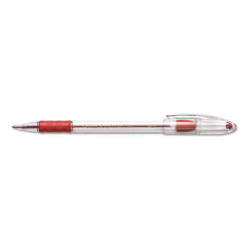 Pentel® R.s.v.p. Ballpoint Pen, Stick, Medium 1 Mm, Red Ink, Clear-red Barrel, Dozen freeshipping - TVN Wholesale