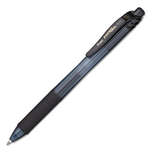 Pentel® Energel-x Gel Pen, Retractable, Medium 0.7 Mm, Black Ink, Black Barrel, 24-pack freeshipping - TVN Wholesale