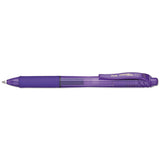 Pentel® Energel-x Gel Pen, Retractable, Medium 0.7 Mm, Violet Ink, Violet Barrel, Dozen freeshipping - TVN Wholesale
