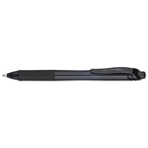 Pentel® Energel-x Gel Pen, Retractable, Bold 1 Mm, Black Ink, Smoke Barrel, Dozen freeshipping - TVN Wholesale