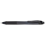 Energel-x Gel Pen, Retractable, Bold 1 Mm, Black Ink, Smoke Barrel, Dozen