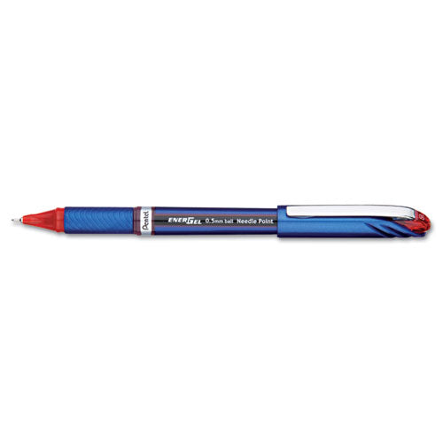 Pentel® Energel Nv Gel Pen, Stick, Bold 1 Mm, Red Ink, Red Barrel, Dozen freeshipping - TVN Wholesale