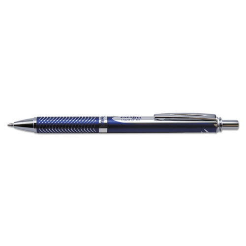 Pentel® Energel Alloy Rt Gel Pen, Retractable, Medium 0.7 Mm, Black Ink, Chrome Barrel freeshipping - TVN Wholesale