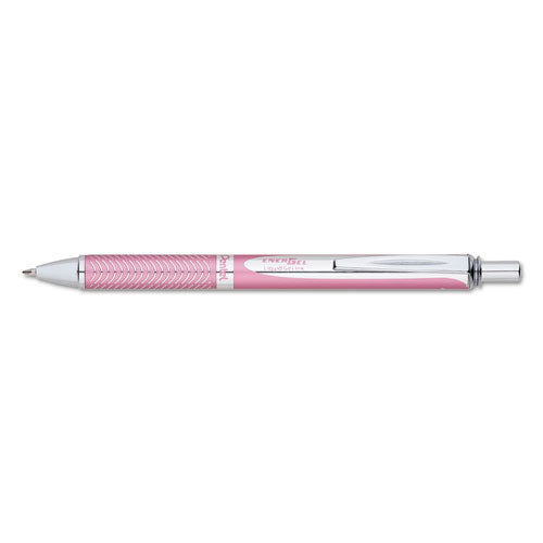 Pentel® Energel Alloy Rt Gel Pen, Retractable, Medium 0.7 Mm, Black Ink, Chrome Barrel freeshipping - TVN Wholesale