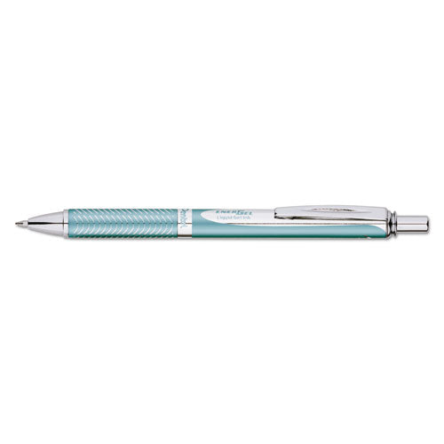 Pentel® Energel Alloy Rt Gel Pen, Retractable, Medium 0.7 Mm, Black Ink, Chrome Barrel freeshipping - TVN Wholesale