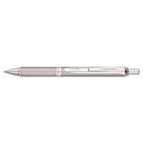Pentel® Energel Alloy Rt Gel Pen, Retractable, Medium 0.7 Mm, Black Ink, Chrome Barrel freeshipping - TVN Wholesale