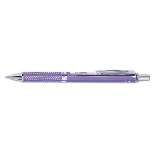 Pentel® Energel Alloy Rt Gel Pen, Retractable, Medium 0.7 Mm, Black Ink, Pink Barrel freeshipping - TVN Wholesale